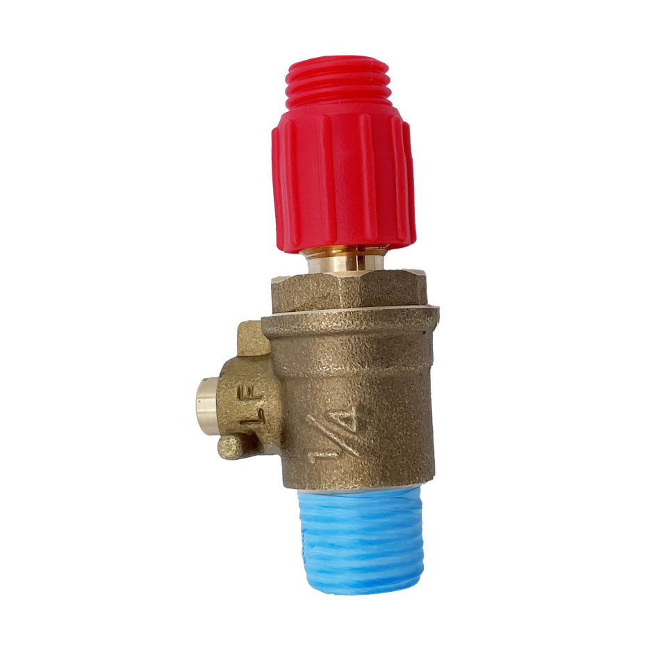 LFTC0250 - 1/4" male NPT x 1/4" SAE flare Lead-Free Brass Test Cock