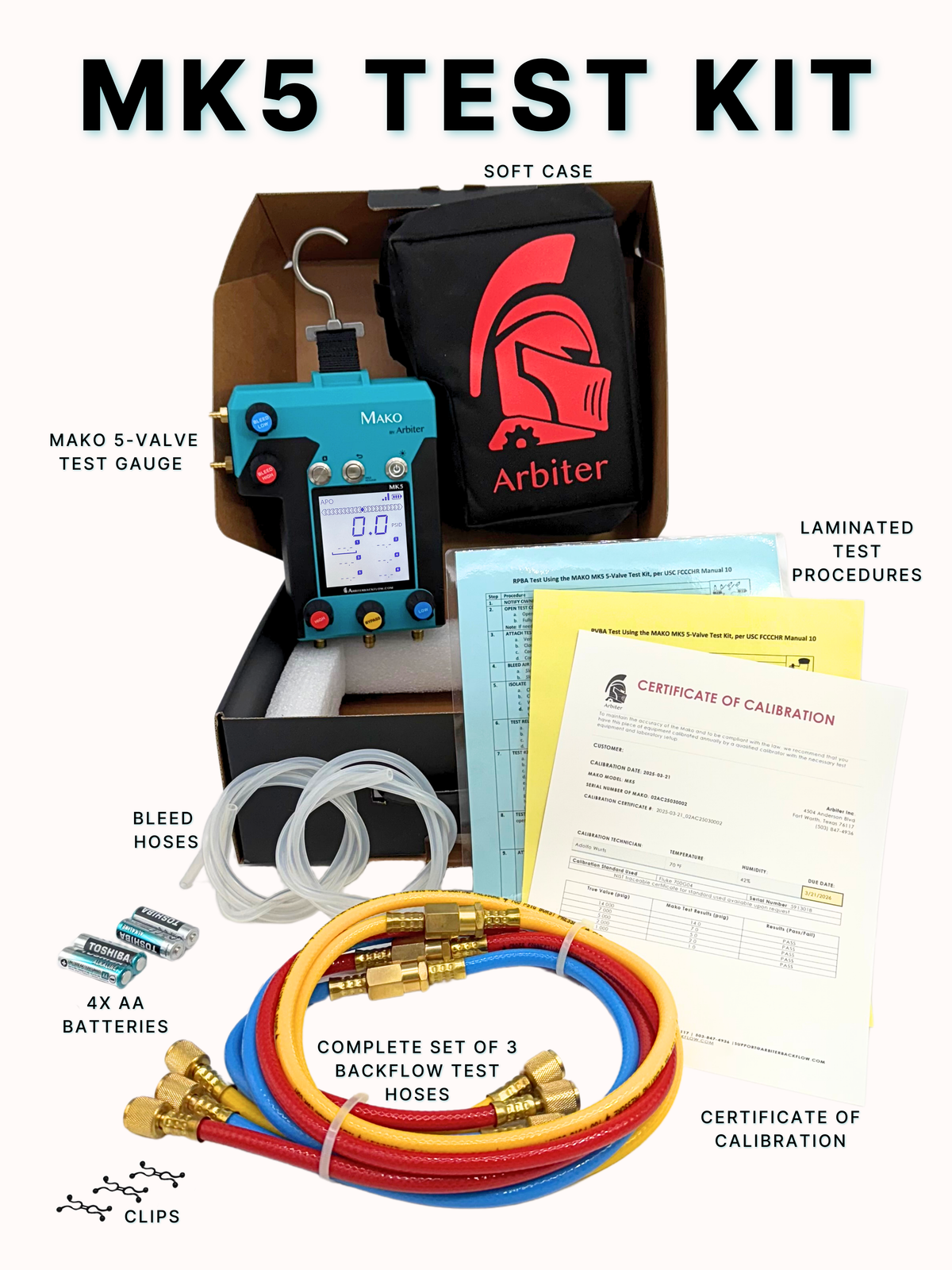 Control Valve Testing Kit MK5 5-Valve Test Kit Only – Arbiterfire.com
