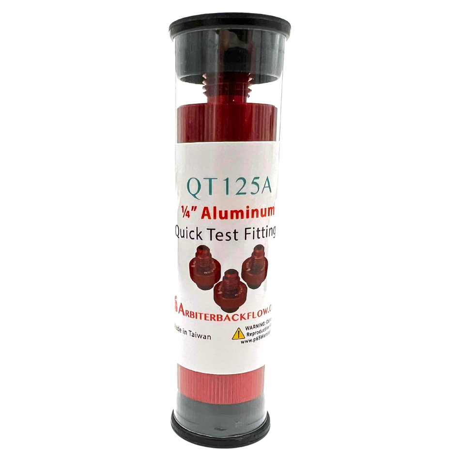 1/4" Aluminum Quick Test Fittings (set of 3)