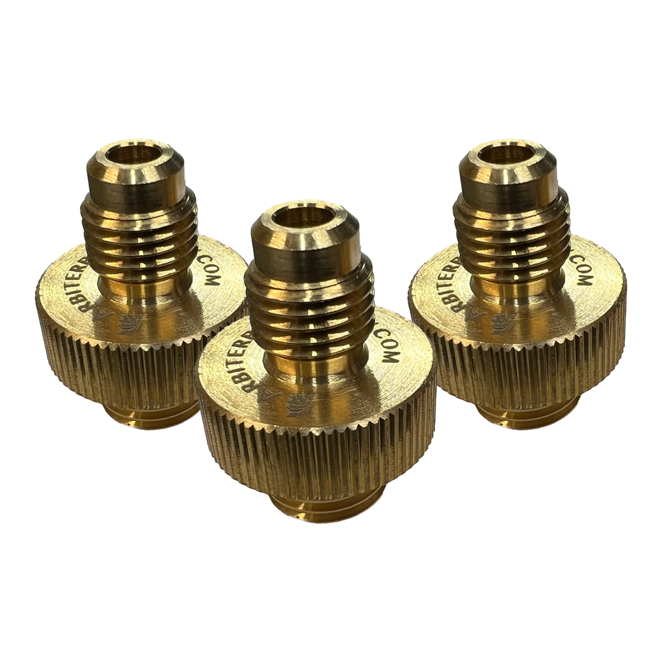 1/4" Brass Quick Test Fittings (set of 3)