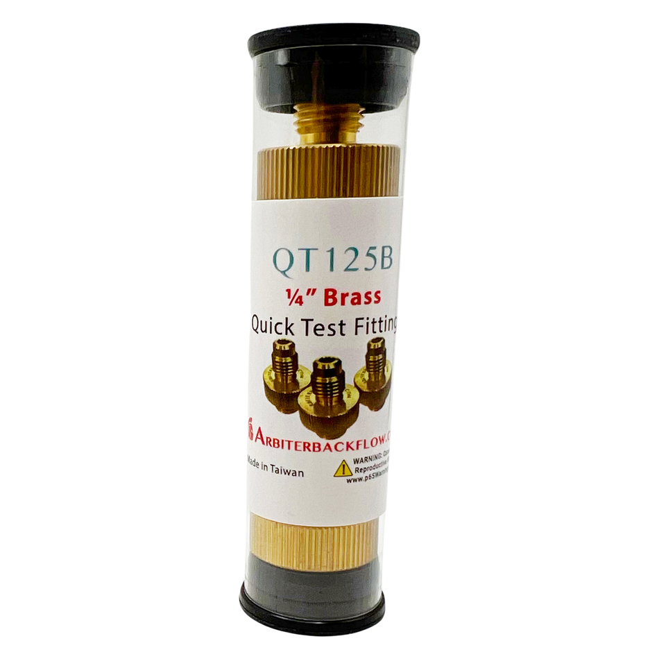 1/4" Brass Quick Test Fittings (set of 3)