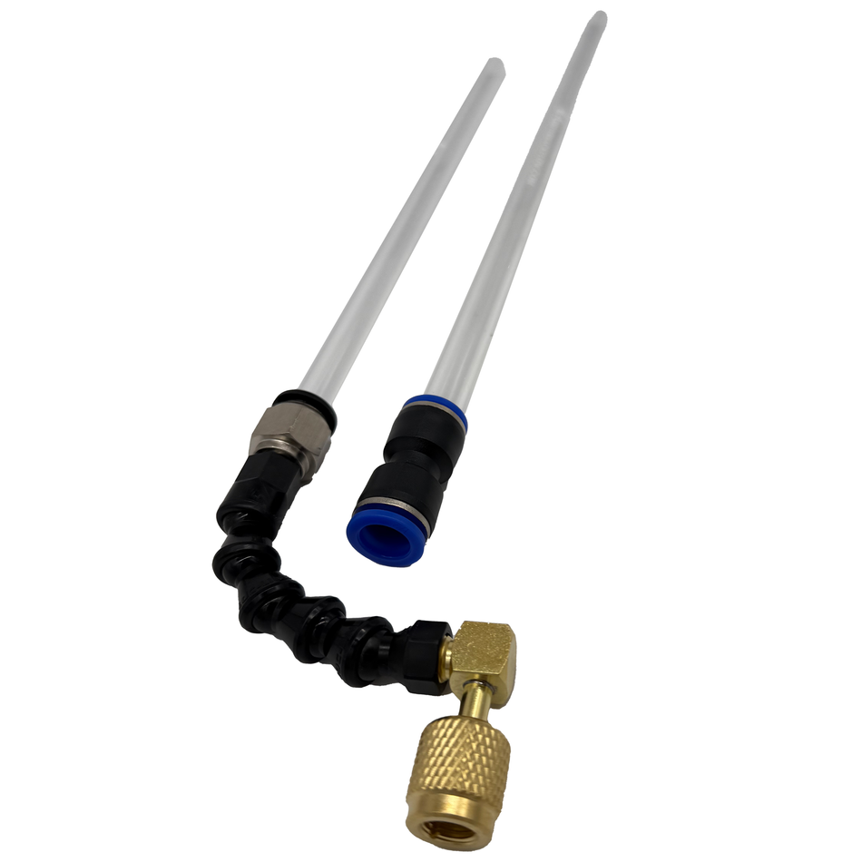 An articulating sight tube with 90° swivel.